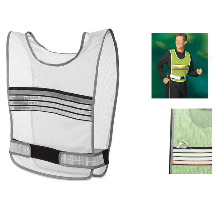 Reflective Mesh Safety Vest Pockets High Visibility Breathable Construction Work