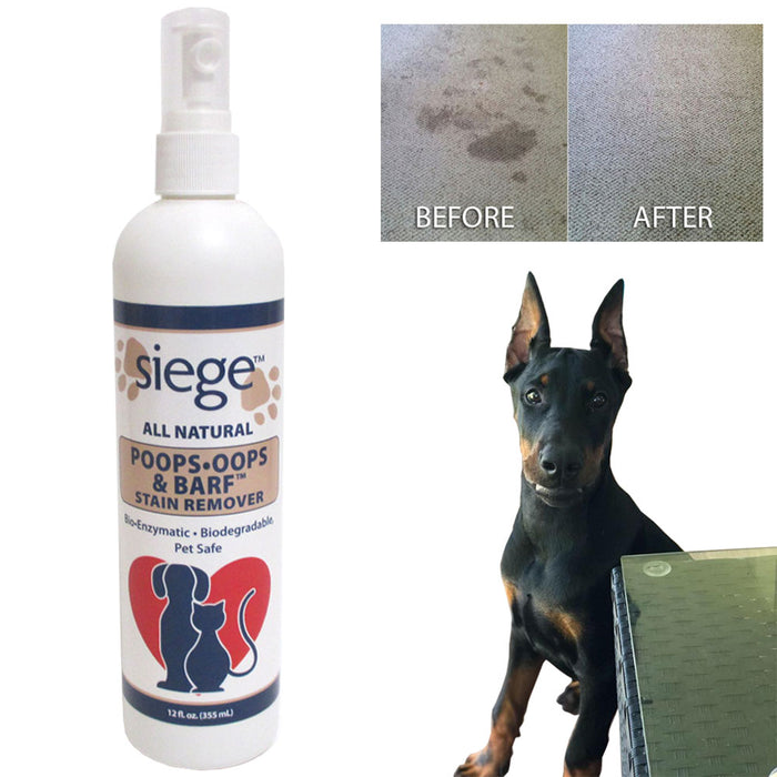 Siege Pet Stain Odor Remover Spot Cleaner Dog Urine Carpet Rug Upholstery