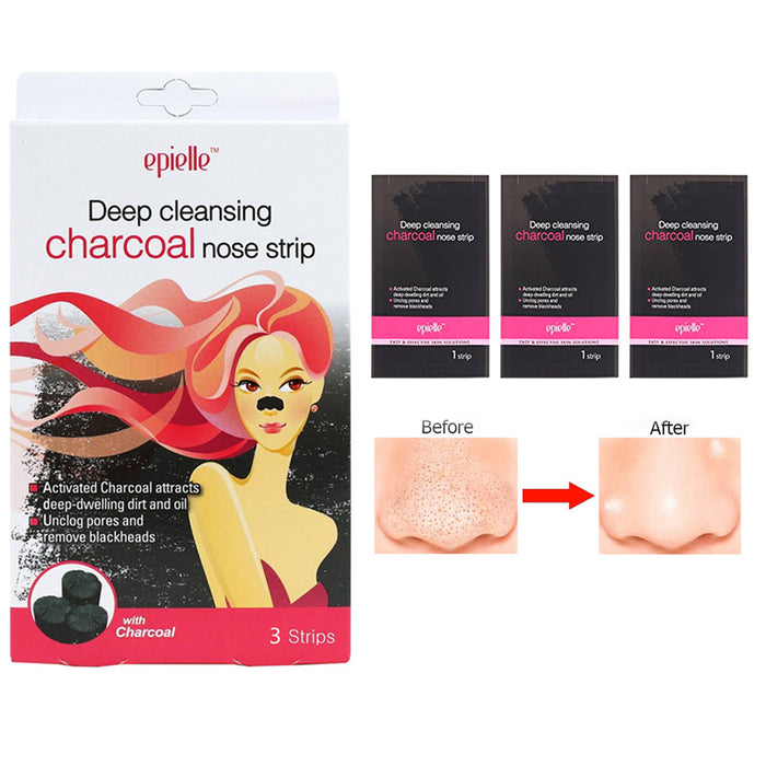 3 Pc Blackhead Remover Nose Strips Charcoal Deep Cleansing Peel Acne Treatment