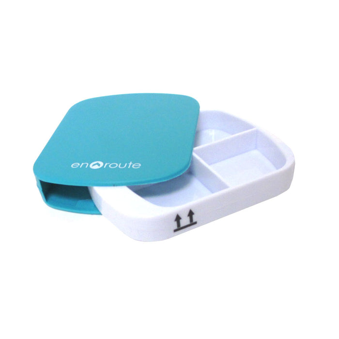 2 Pc Pill Case 4 Compartment Dispenser Box Medicine Tablet Holder Organizer New