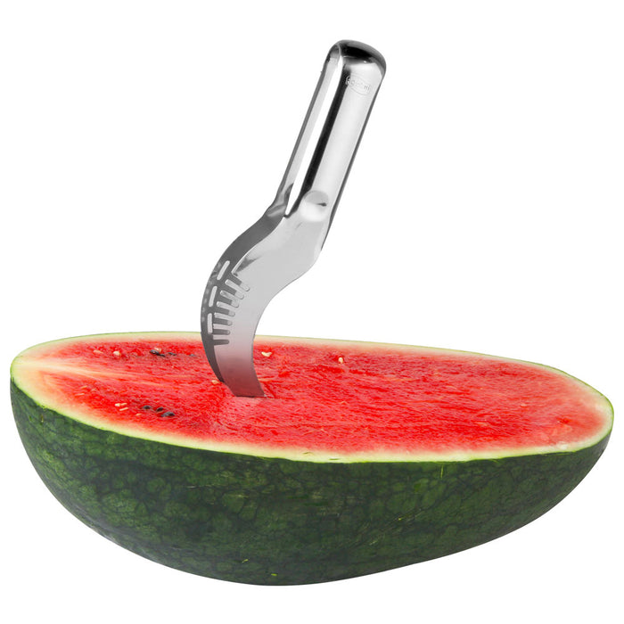 2 Watermelon Slicer Server Knife Melon Cutter Corer Scoop Stainless Steel Tool