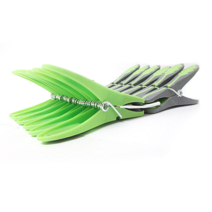 12 Pack Plastic Soft Grip Clothes Pins Pegs Laundry Rubber Tip Clothespins Hang
