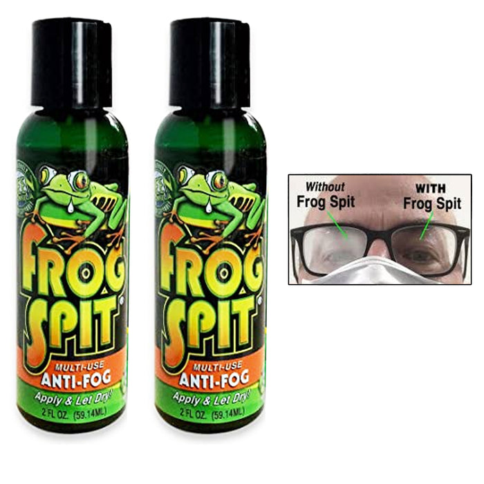 2 Pc Swim Ski Snow Boarding Goggle Diving Mask Frog Spit Anti-Fog Solution 2 Oz