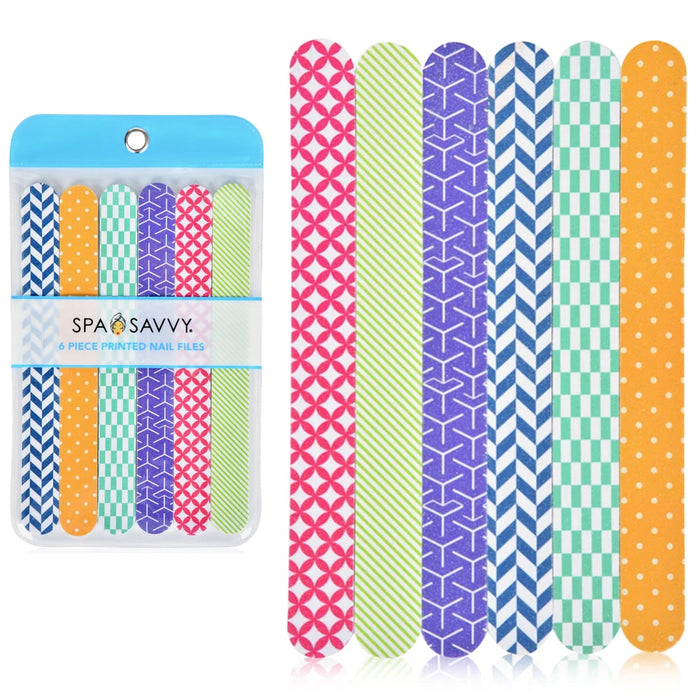 8 Pc Double Sided Nail File Emery Board Gel Manicure Pedicure Beauty Spa Files