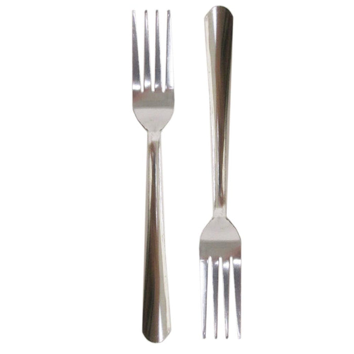 12 Pc Dinner Forks Set Stainless Steel Windsor Cutlery 7" 18/0 Dishwasher Safe