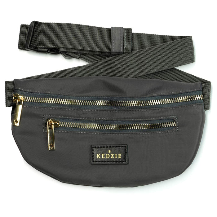 2 Kedzie Fanny Pack Waist Bag Shoulder Hip Money Belt Travel Pouch 2 Pockets New