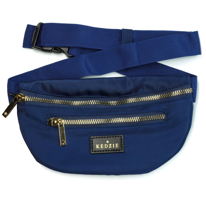 1 Kedzie Fanny Pack Waist Bag Shoulder Hip Money Belt Travel Pouch 2 Pockets New
