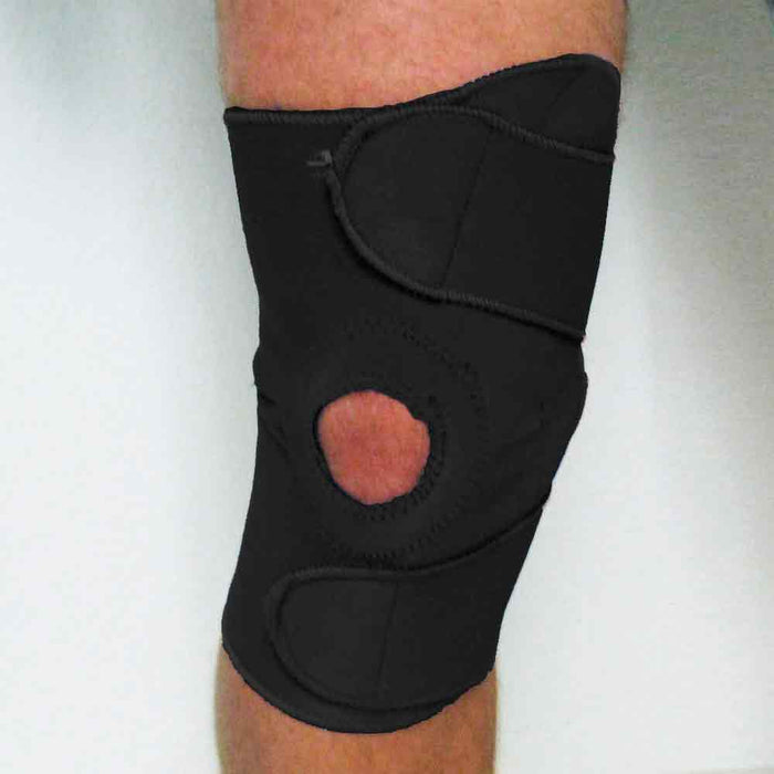 Wrap Around Knee Brace Support Adjustable Knee Open Patella Compression Brace LG