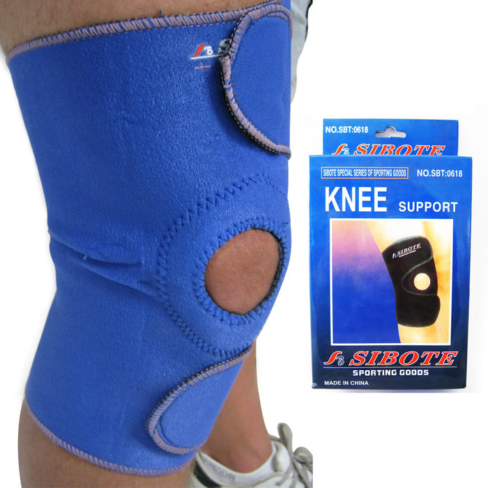 Wrap Around Knee Brace Support Adjustable Knee Open Patella Compression Brace LG