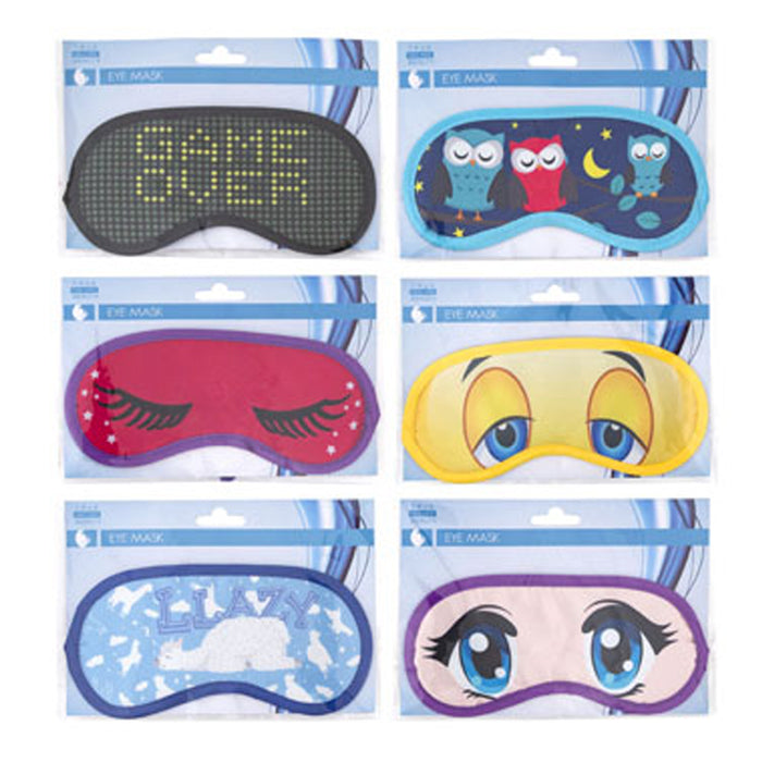 12Pc Eye Mask Beauty Sleep Satin Light Blocker Sensual Blindfold Day Night Relax