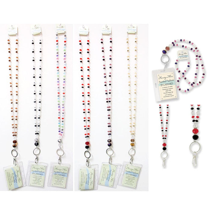 Beaded Badge Lanyard Necklace ID Card Holders Clip Necklace Name Badge Nurse