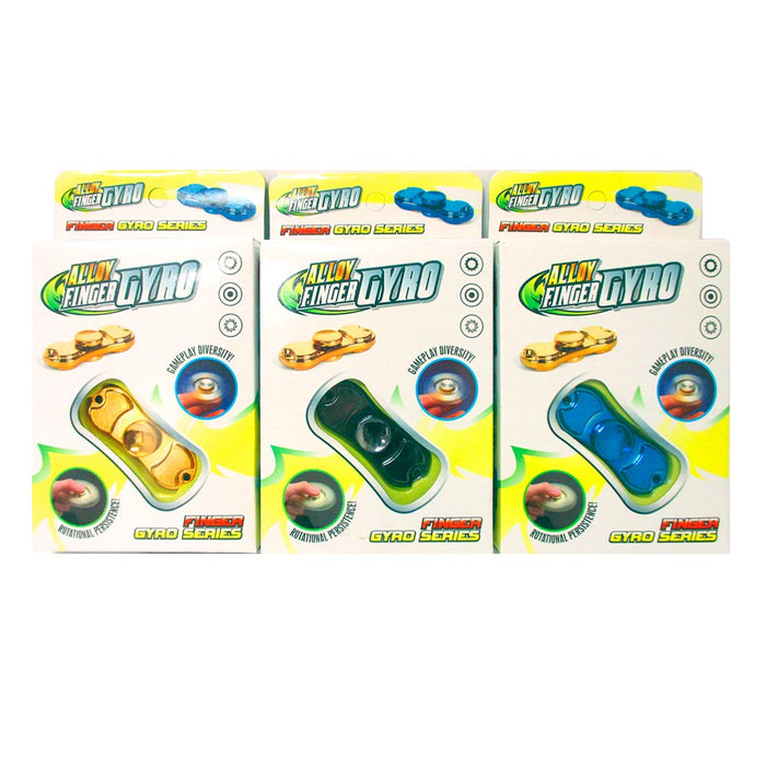 2 Finger Gyro Fidget Hand Toy Spinner Relieving Boredom ADHD Anxiety Kids Adults