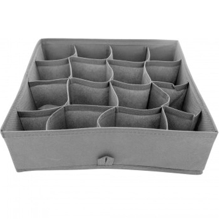 1 Drawer Organizer 16 Section Socks Underwear Closet Home Storage Box Case Folds