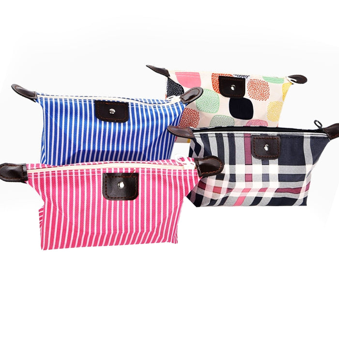 4 Pc Travel Cosmetic Bag Makeup Beauty Case Zip Pouch Toiletry Organizer Holder