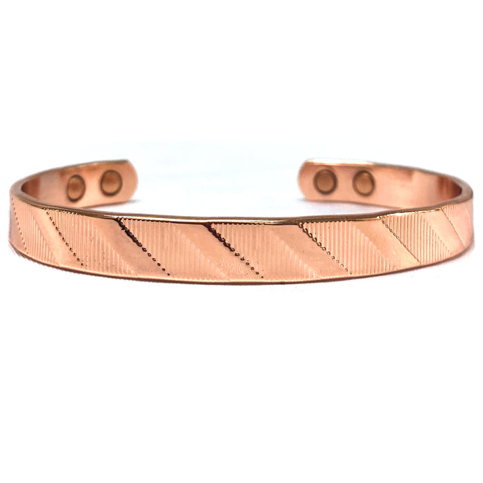 3 Pure Copper Solid Magnetic Cuff Bracelet Therapy Arthritis Pain Relief Bangle