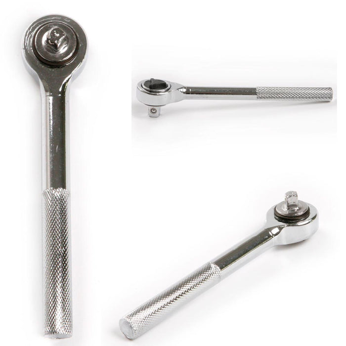 1pc Chrome Ratchet 3/8" Proto Type Drive Socket Wrench Carbon Steel Heat Treated