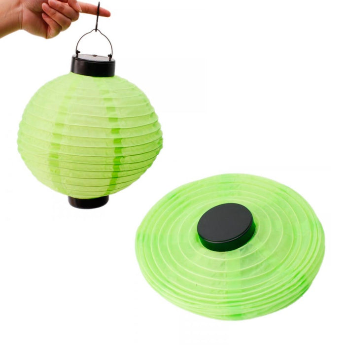 6 x Solar LED Chinese Paper Lanterns Party Round 10" Garden Wedding Decoration