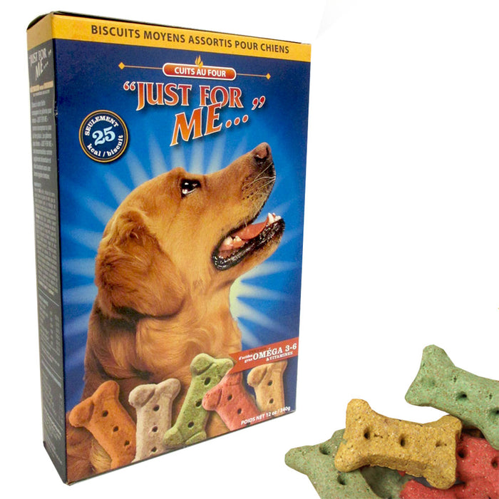 25 Dog Treats Bones Doggie Biscuit Trainning Snack Cookie Natural Puppy Pet 340g