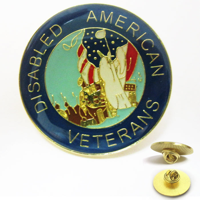 3Pc US Disabled American Veteran Lapel Pin Military Hero Veterans Hat Pin Forces