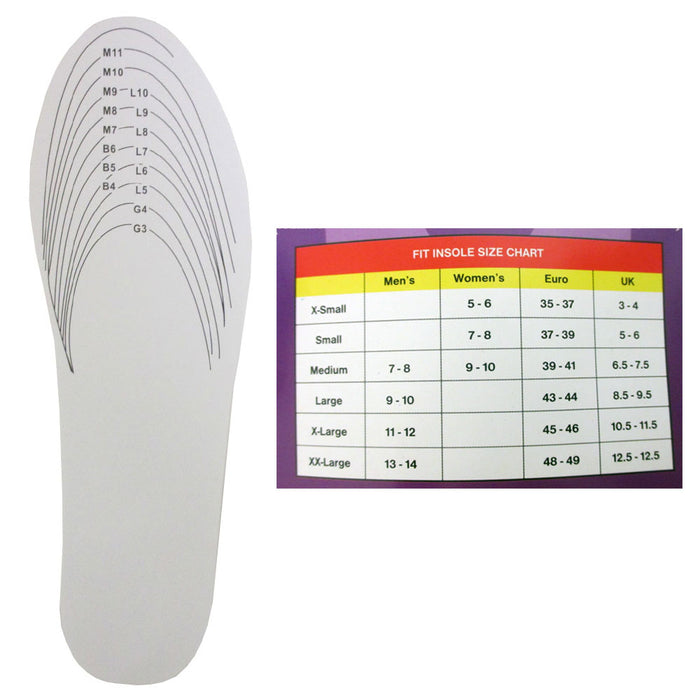 3 Pairs Odor Destroying Insoles 4D Comfort Heavy Duty Cushion Pain Relief Unisex