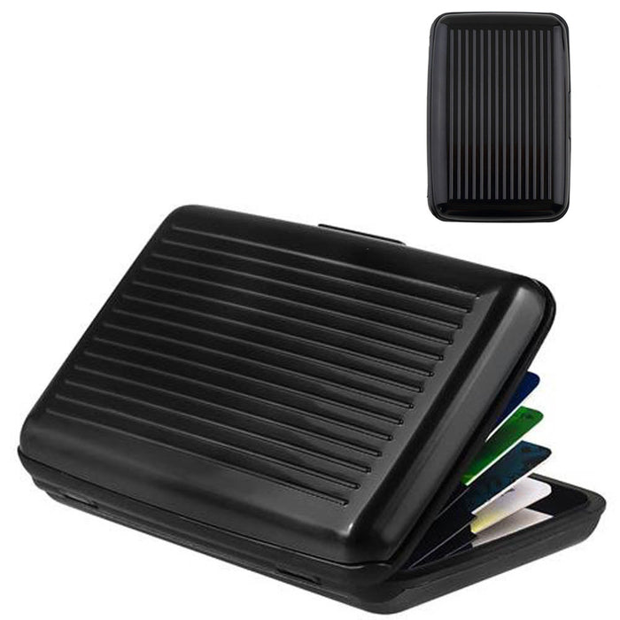 RFID Blocking Aluminum Credit Card Holder Safe Wallet Hard Case Anti Scan Theft