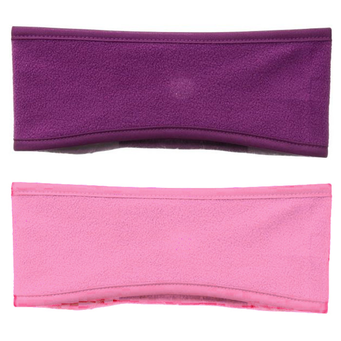 2 Ponytail Headband  Earmuff Wrap Ear Warmers Fleece Women Girl Winter Cold Wind