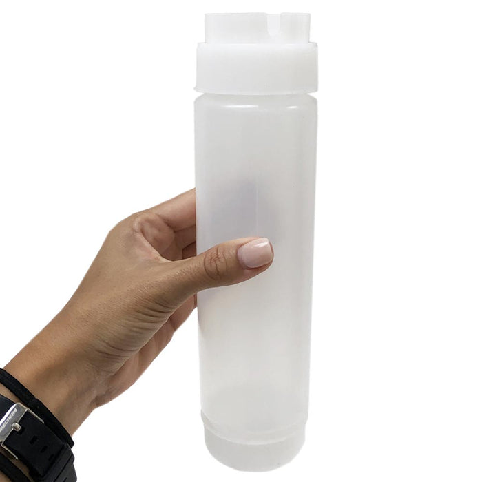 1 FIFO Squeeze Bottle Invert Top First In First Out Condiment Oil Sub Clear 16oz