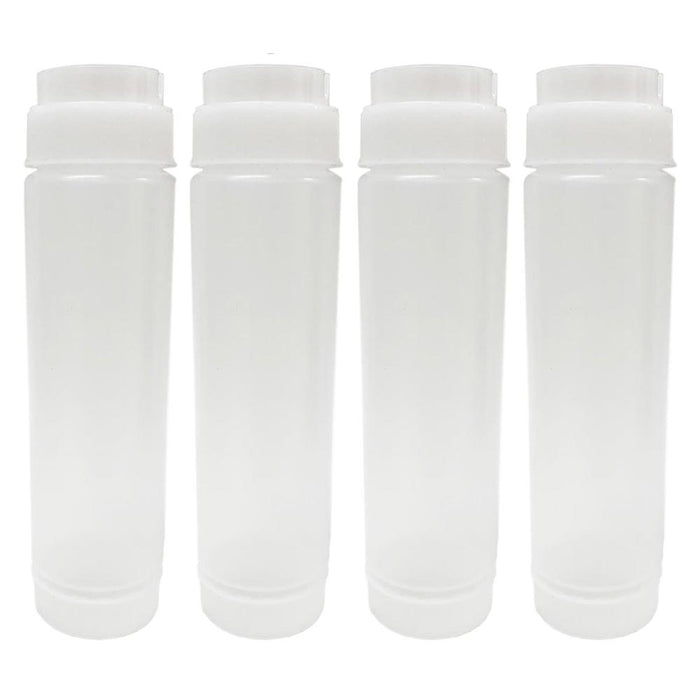4 Pc 16 Oz FIFO Clear Squeeze Bottle Valve Dispenser Top Condiments Dressing Oil