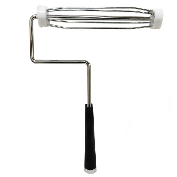 2 X Paint Roller Frame Handle Painting Supplies Metal Tool Plastic Caps 12