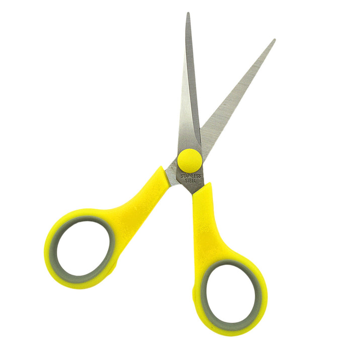 5 Piece Scissors Set Stainless Steel Comfort Grip Sewing Dress Hobby Crafts Tool