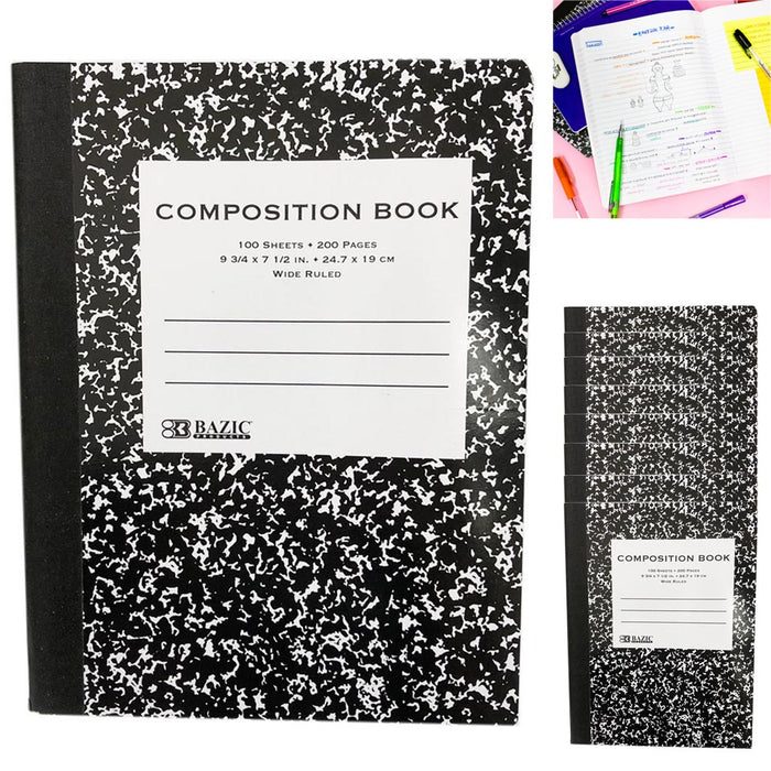 8 X BAZIC Primary Journal Notebook Composition Book Elementary School Supplies