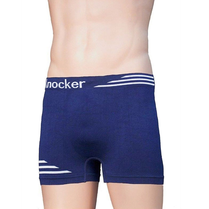 6 Knocker Men Seamless Comfort Boxer Briefs Underwear Microfiber One Size Asst