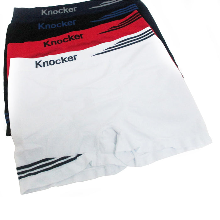 6pk Mens Seamless Boxer Briefs Microfiber Underwear Knocker Flames MS007 New !