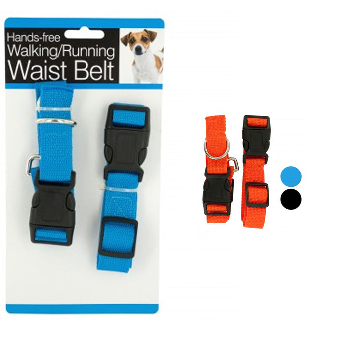 Adjustable Waist Belt Dog Leash Hands Free Pet Lead For Jogging Walking Running