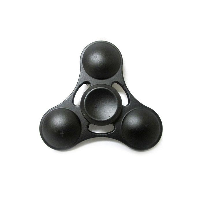 Tri Fidget Hand Spinner Black Metal Finger Toy EDC Focus ADHD Anxiety Relief DIY
