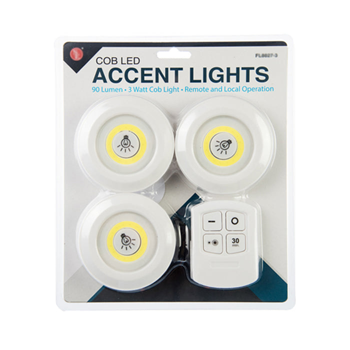 6 Accent Lights Portable COB LED Remote Control Wireless Closet Lighting Kitchen