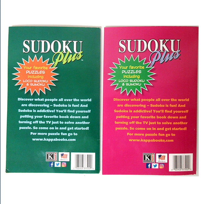 4 Pc Sudoku Puzzle Books Sumoku Collection Number Find Solving Large Print Fun
