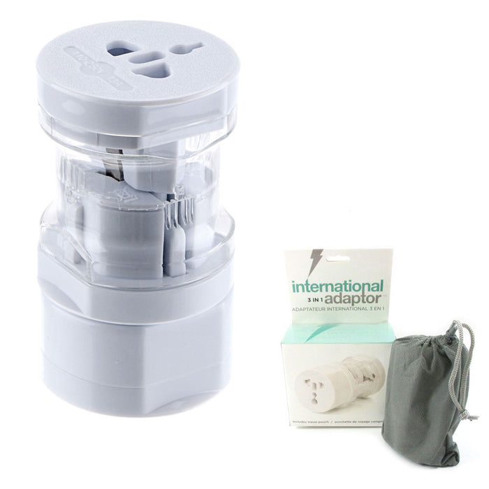 Universal Travel Adapter AU US UK Plug Europe Charger Outlet Converter 3 In 1