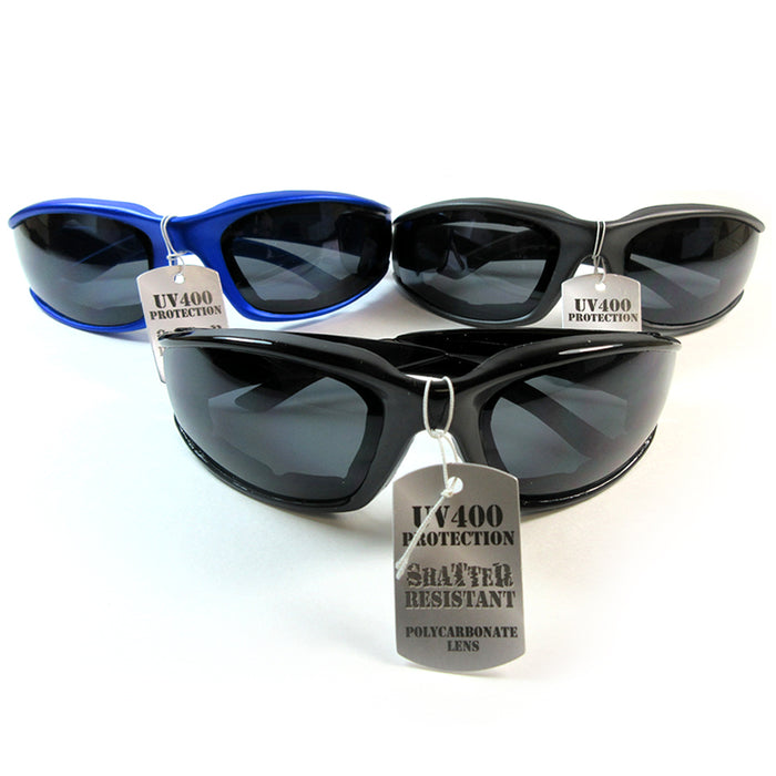 2X Mens Sports Sunglasses Padded Cushion Wrap Frame Sun Shades Eyewear Glasses