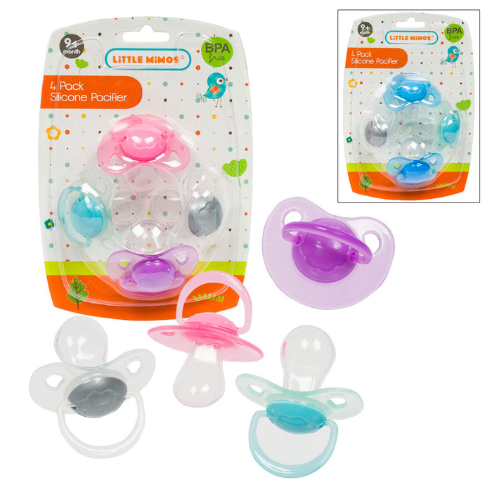 4pc Infant Baby Silicone Pacifier Orthodontic Binky Child Teether Soother Nipple