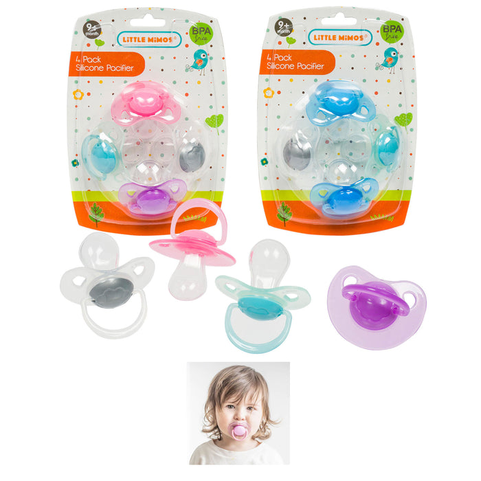 8pc Baby Pacifier Orthodontic Silicone Binky Infant Child BPA Free Sooth Nipple