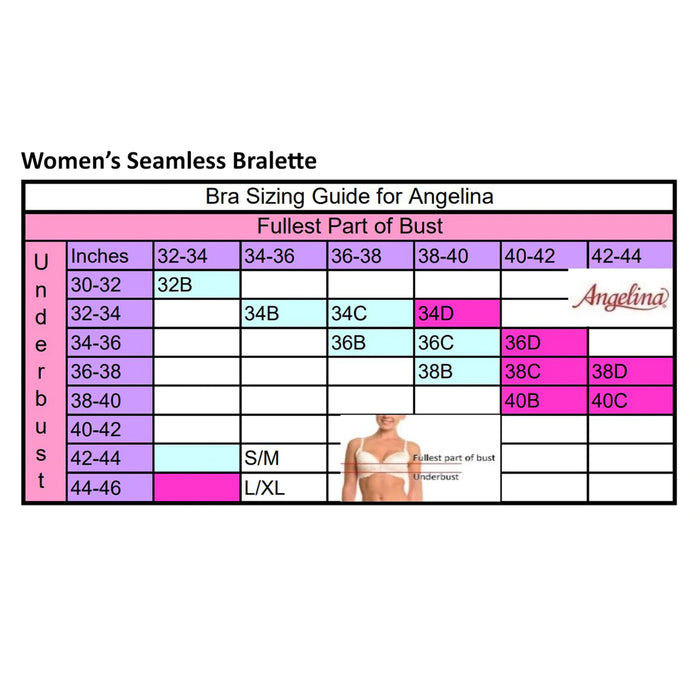 6Pc Women Wireless Bralette Padded Bra Seamless Low Back Crop Top S-M Adjustable