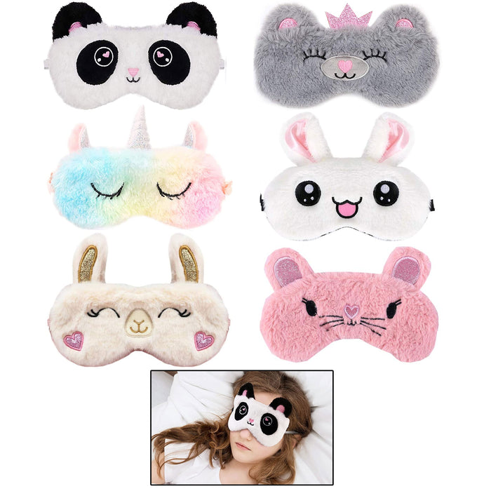 2 Pc Cute Sleep Unicorn Mask Eye Shade Cover Girl Kid Teen Blindfold Fashion New