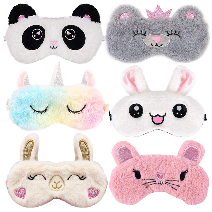 2 Pc Cute Sleep Unicorn Mask Eye Shade Cover Girl Kid Teen Blindfold Fashion New