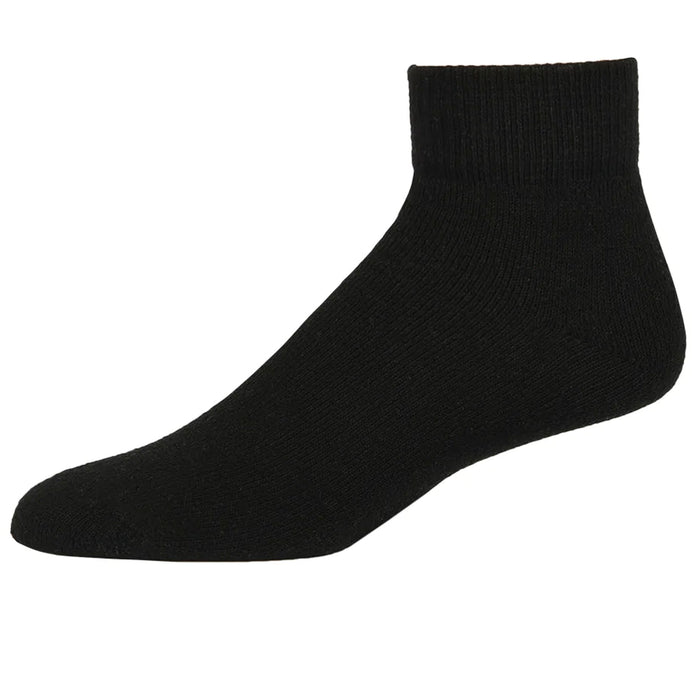 12 Pairs Men Cotton Sports Socks Athletic Ankle Quarter Low Cut Crew Black 10-13