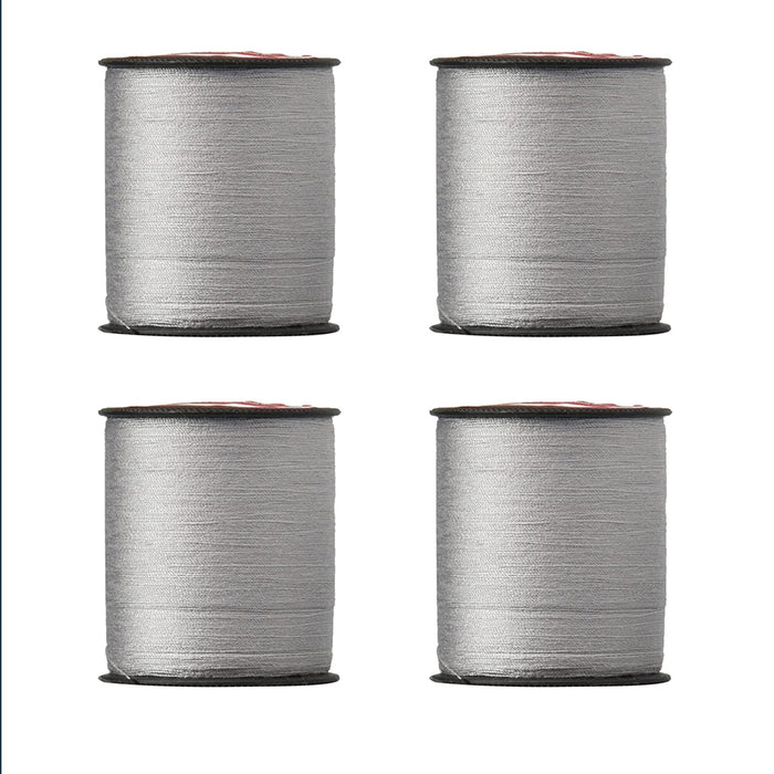 8 Pc Grey Polyester Thread Sewing 1200 Yards All Purpose Core Stretch Strong