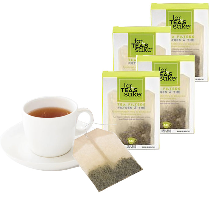 200 Unbleached Tea Filter Bags Steep Loose Leaf Sachet Disposable Biodegradable