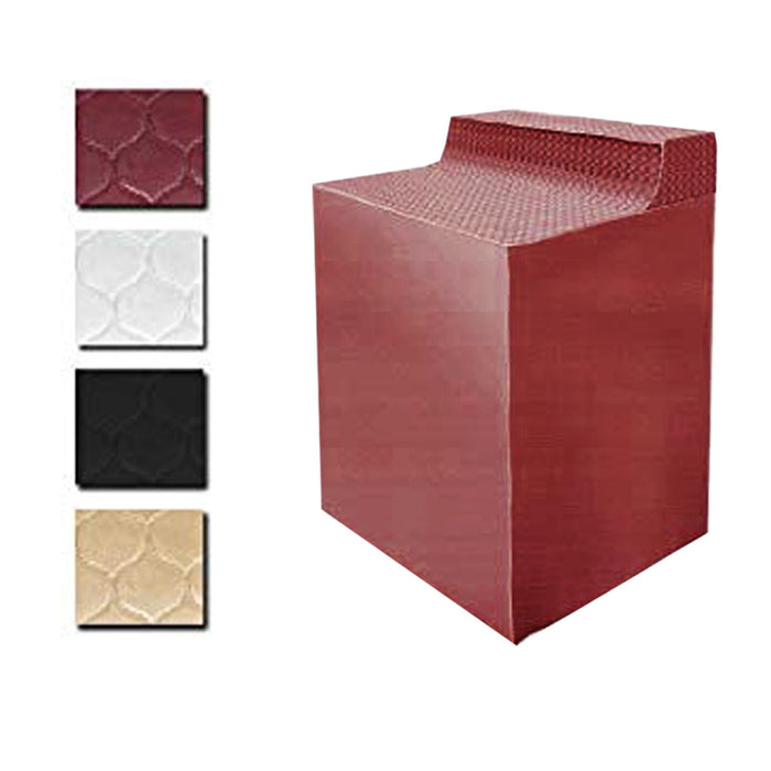 Quilted Fabric Washing Machine Cover Dust Free Appliance Cover Colors 30"x29"x42