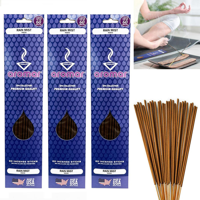 60 X Premium Incense Sticks China Rain Scent Hand Dipped Burning Fragrance Aroma