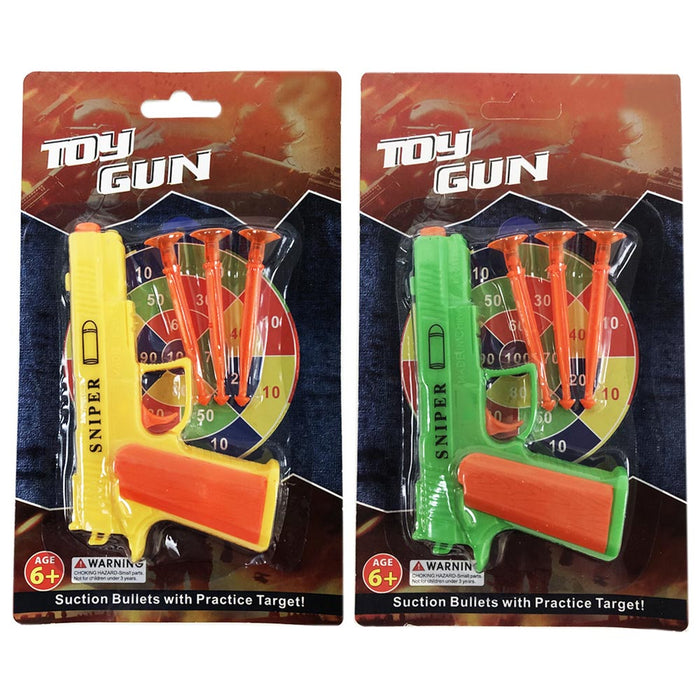 1PC Plastic Pistol Suction Cup Bullets Practice Target Gun Toy Dart Shooter Kids